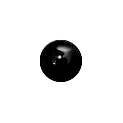 Black PVD Surgical Steel 14 Gauge Threaded Bead - 4mm 5mm 6mm