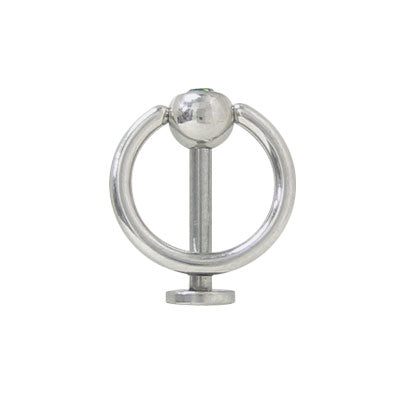 Surgical Steel 14 Gauge Labret Monroe with Jeweled Door Knocker - photo 2