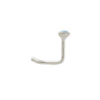 .925 Sterling Silver Nose Screw with Blue Jewel - 18 & 20 Gauge - photo 2