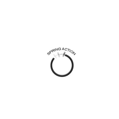 Rhodium Plated Black Non-Piercing Belly Clip with Dangling Flower - photo 2