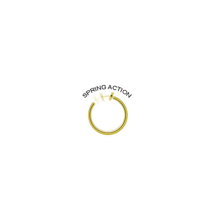 Rhodium Plated Gold Non-Piercing Belly Clip with Dangling Flower - photo 2