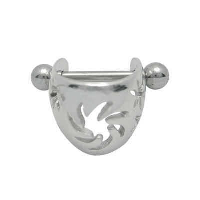 Surgical Steel 16 Gauge Spiral Flower Cartilage Earring - photo 2