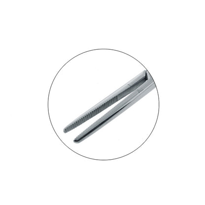 Surgical Steel Straight Hemostatic Forceps Piercing Tool - photo 2