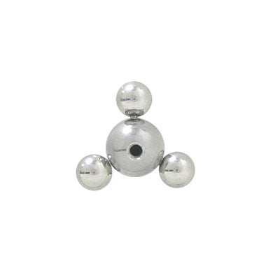 Surgical Steel Purple Jeweled Flower Replacement Bead - 6mm 12mm - photo 2
