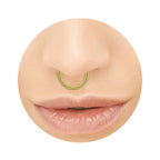 Gold Color Non-Piercing Nose Hoop Ring - 8mm - photo 2