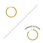 Gold Color Non-Piercing Nose Hoop Ring - 8mm - photo 3