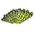Acrylic 6 to 7/16 Inch Green Zebra Ear Stretching Kit - 12 Pack