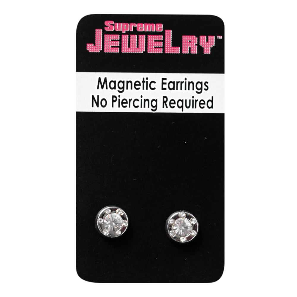 Surgical Steel CZ Magnetic Fake Nose Stud Earrings