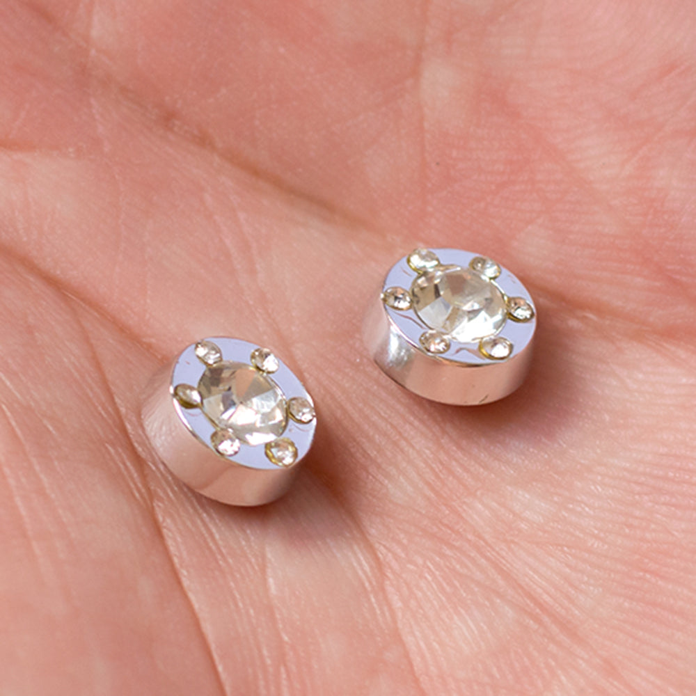 Surgical Steel CZ Magnetic Fake Nose Stud Earrings